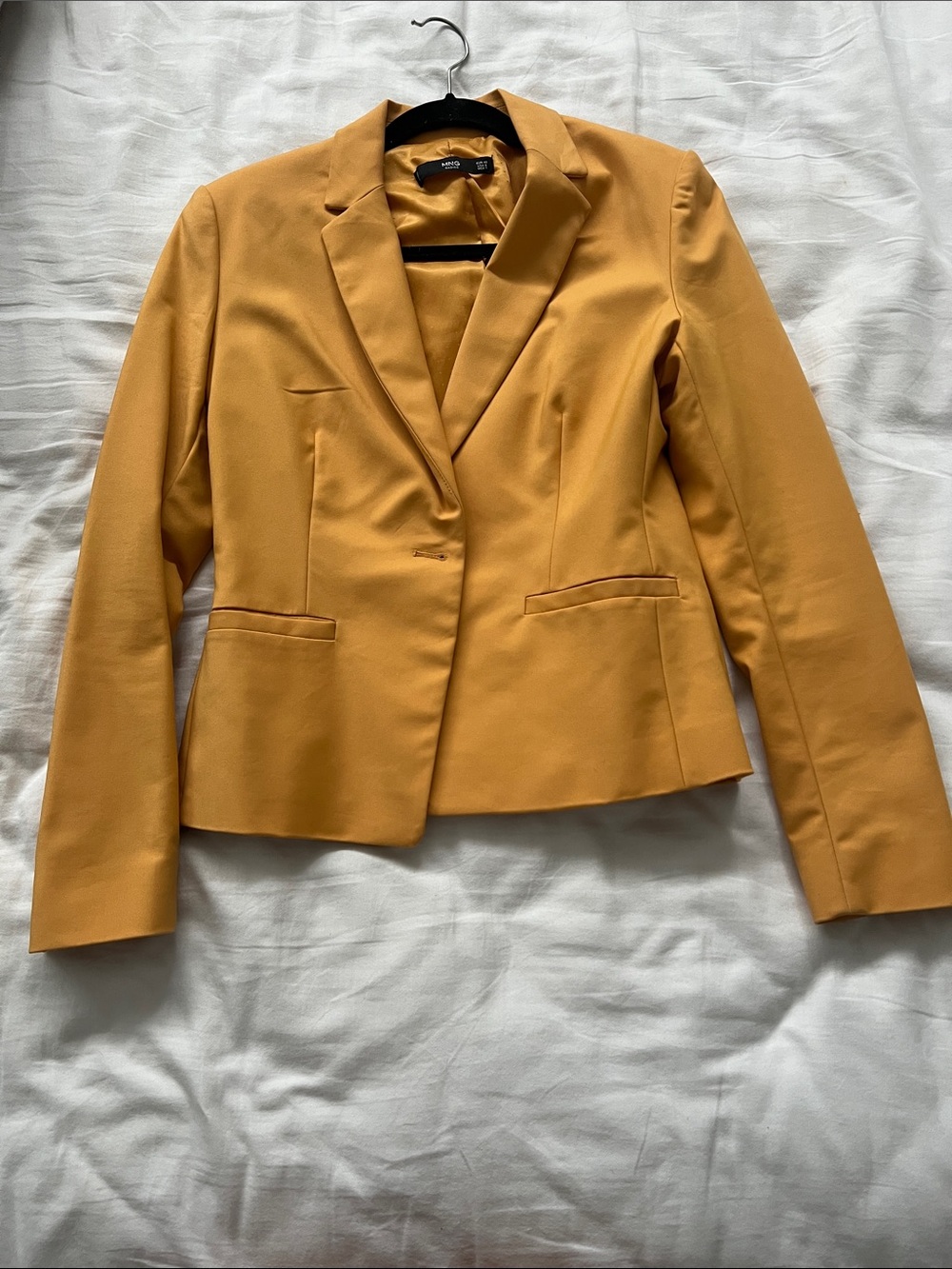 Mango Ochre Single-Button Women's Blazer
